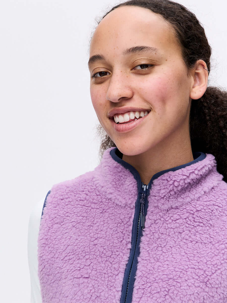 Candy Fleece Vest Orchid Multi