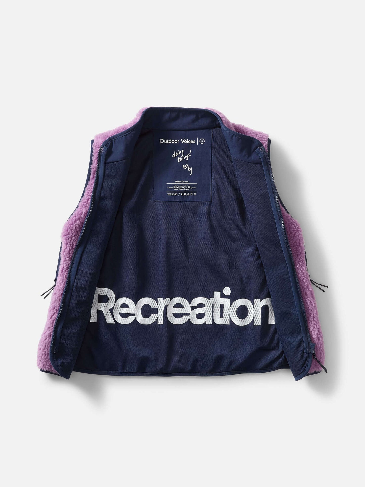 Candy Fleece Vest Orchid Multi