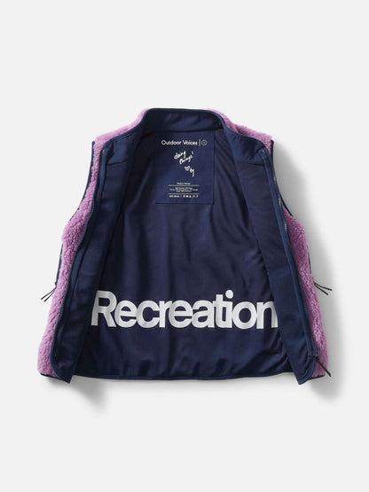 Candy Fleece Vest Orchid Multi