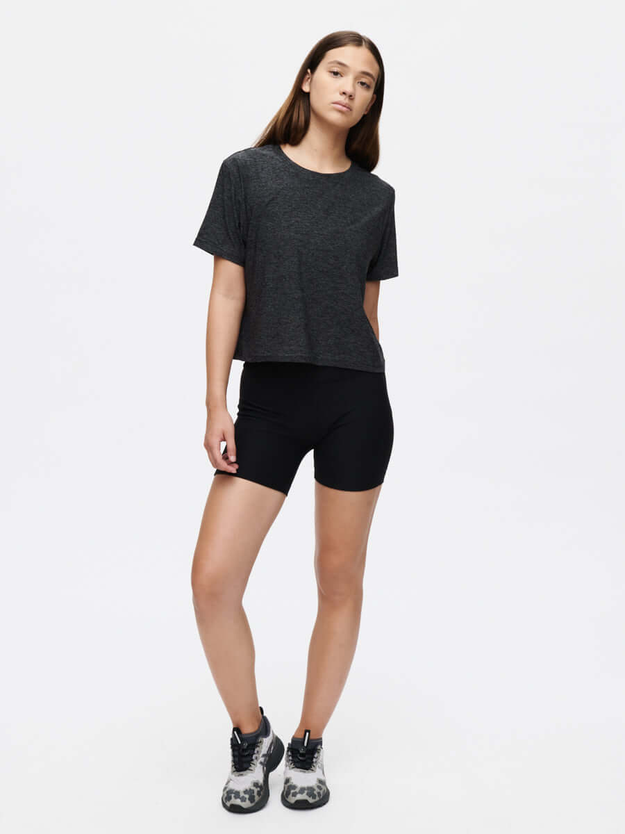 CloudKnit Boxy Shortsleeve Charcoal