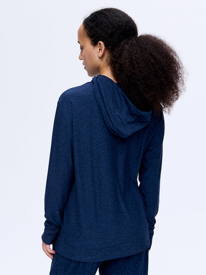 CloudKnit Hoodie Navy