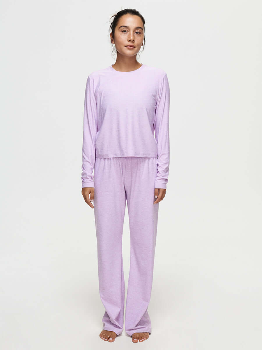CloudKnit Wide Leg Pant Orchid