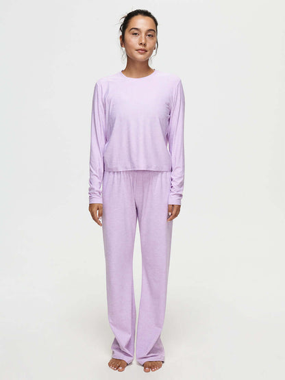 CloudKnit Wide Leg Pant Orchid