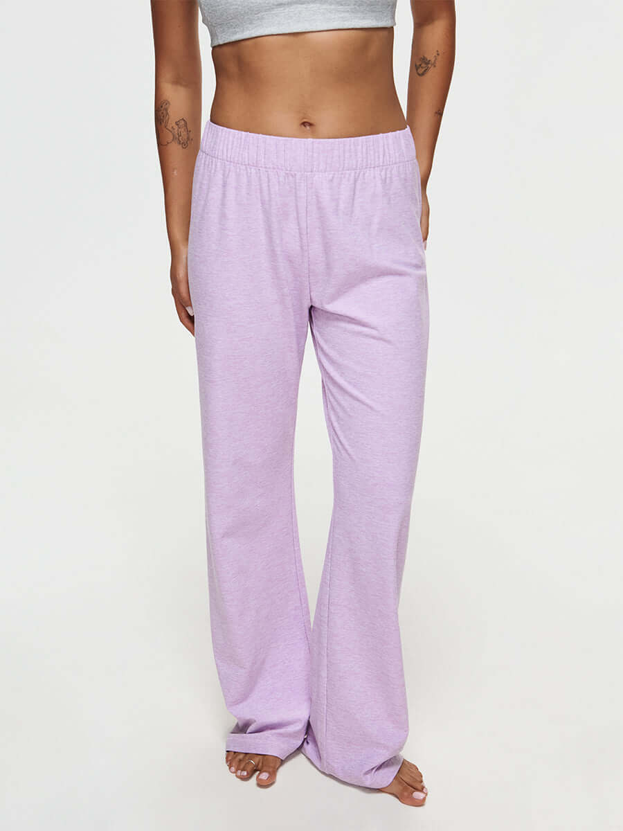 CloudKnit Wide Leg Pant Orchid