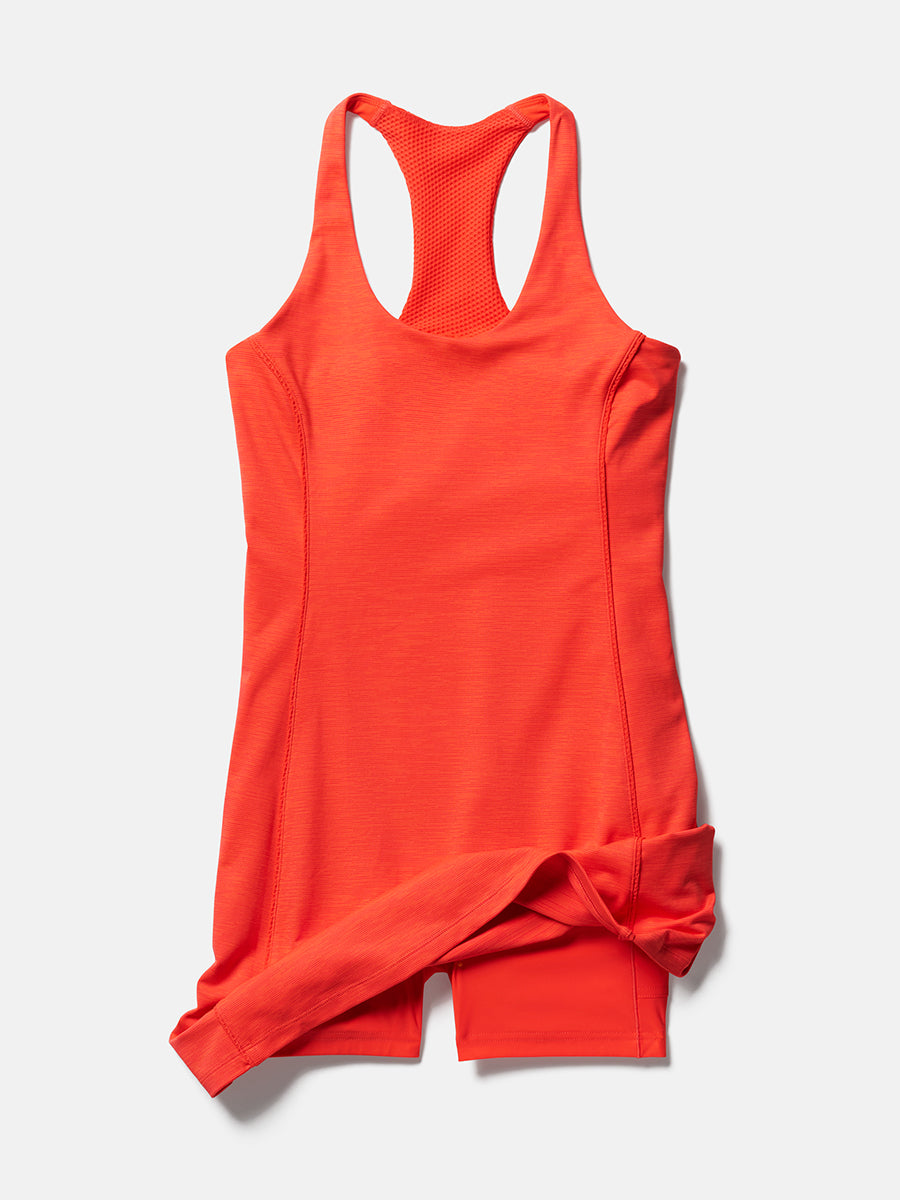 Doing Things Dress Hot Coral