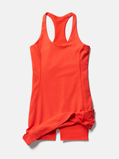 Doing Things Dress Hot Coral
