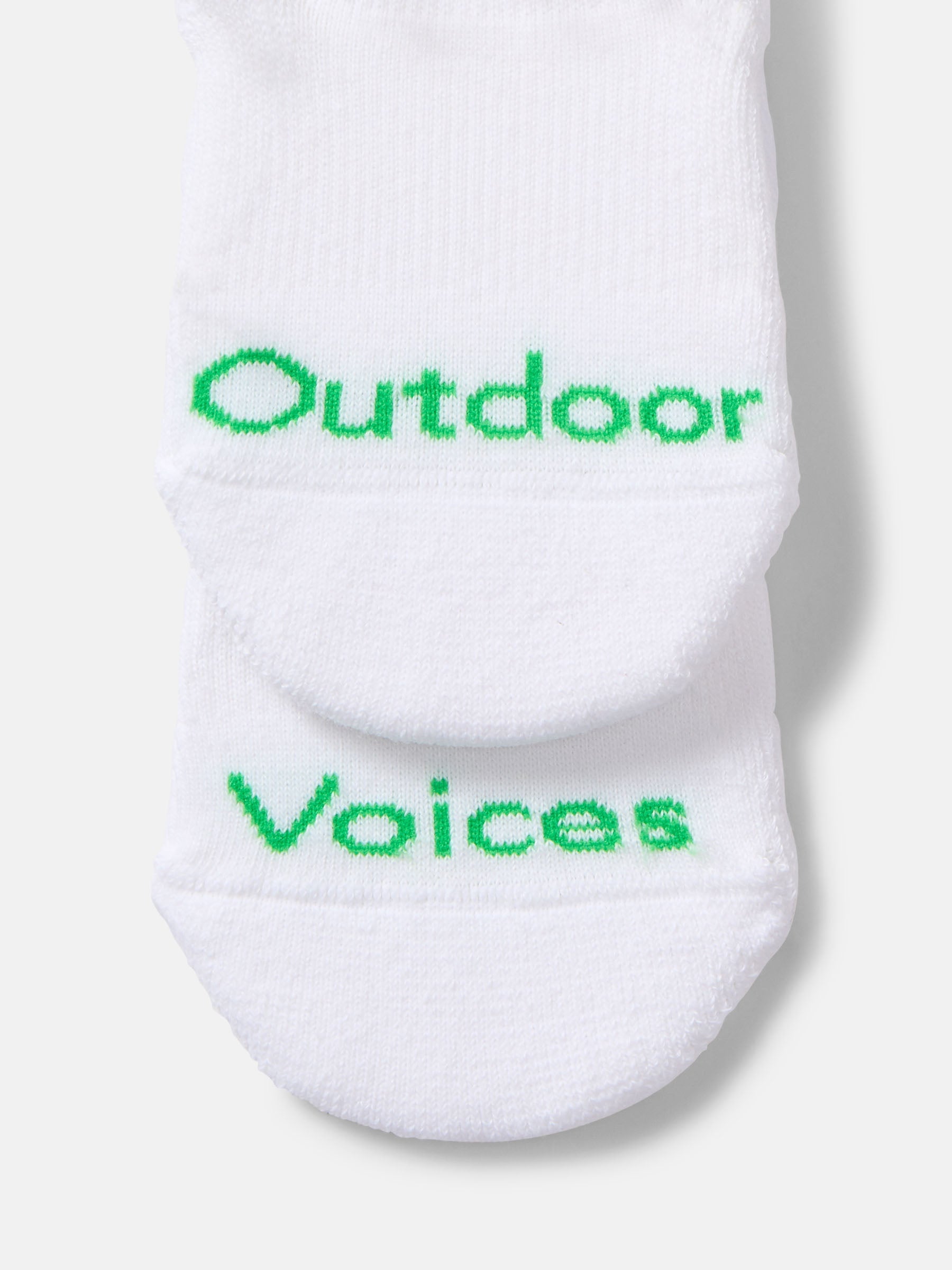 OV No Show Sock White/Kiwi