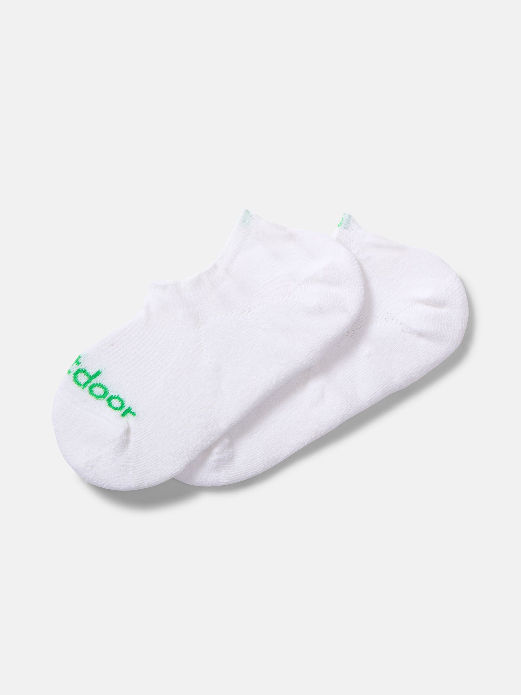 OV No Show Sock White/Kiwi