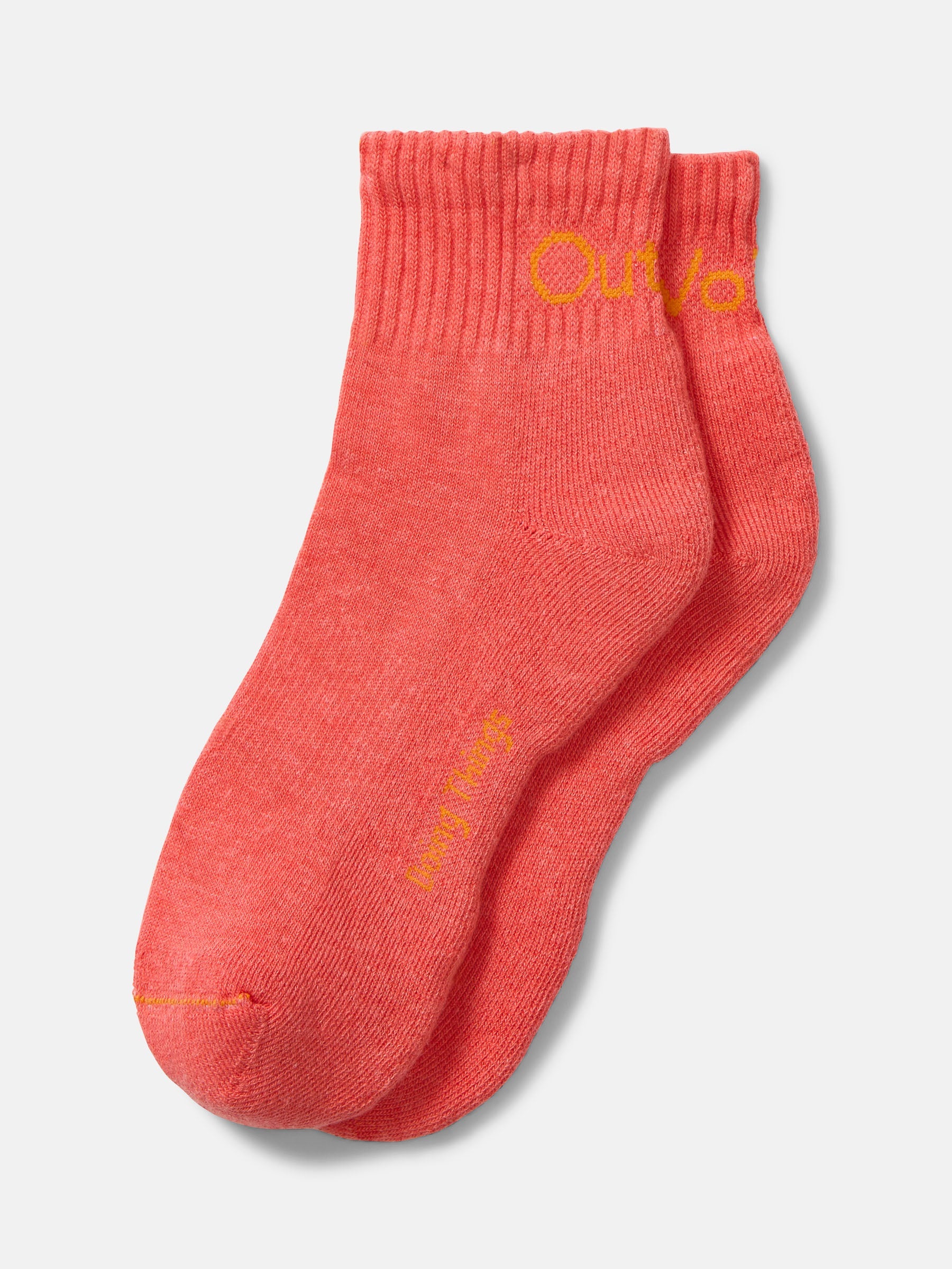 OV Rec Ankle Sock Hot Coral