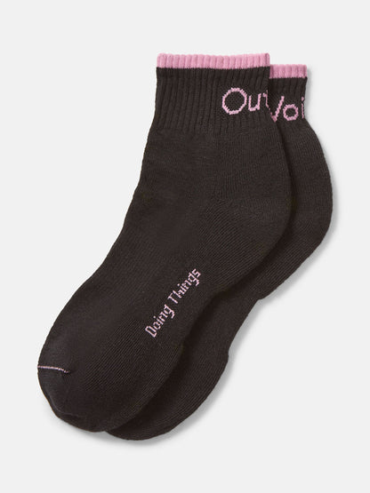 OV Rec Ankle Tipped Sock Black