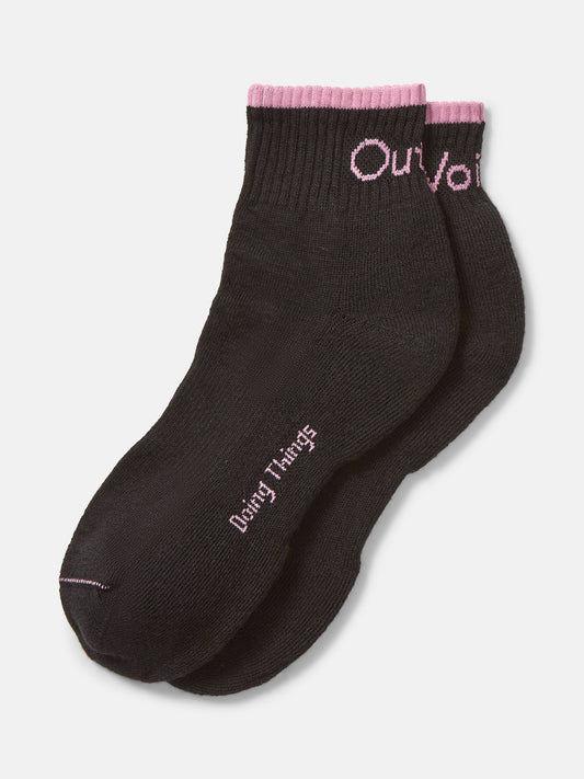 OV Rec Ankle Tipped Sock Black