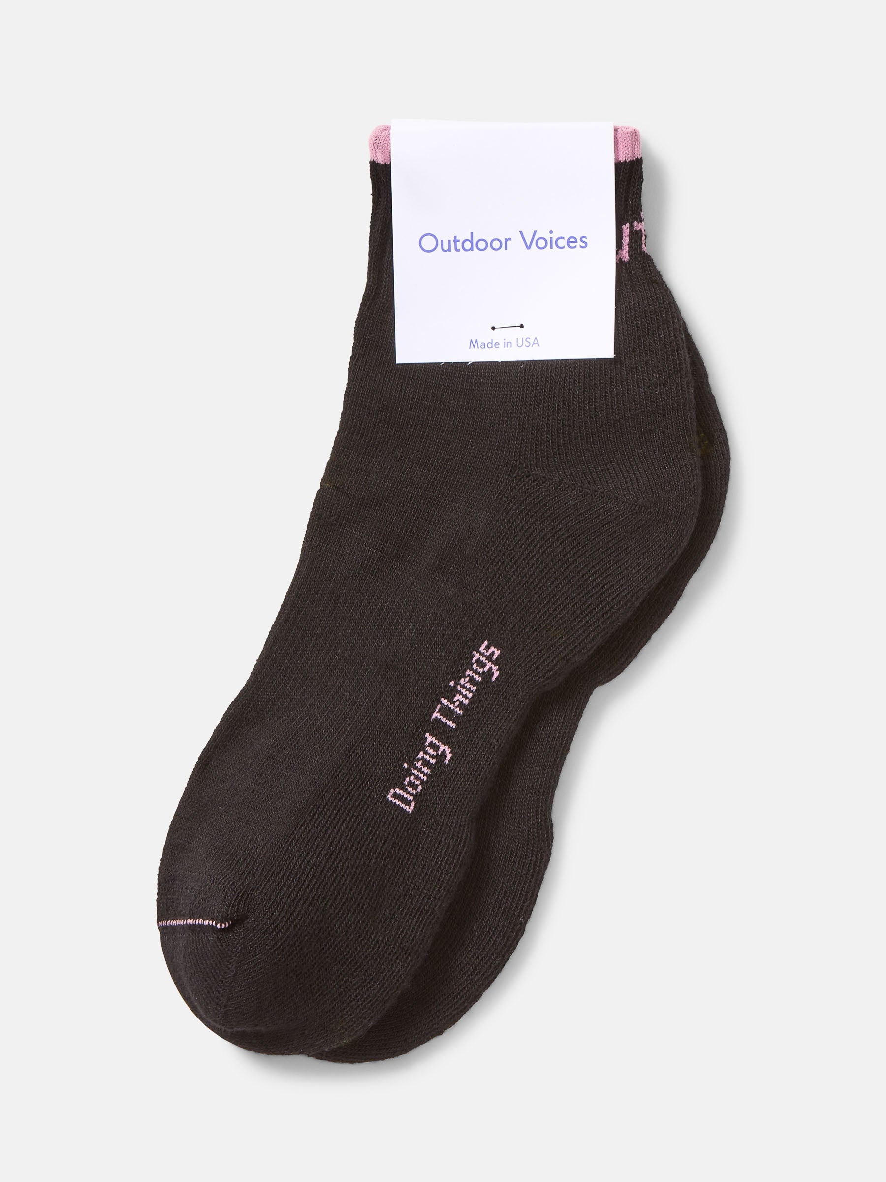 OV Rec Ankle Tipped Sock Black
