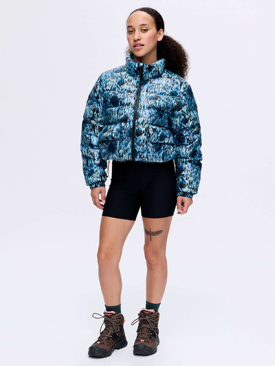Rainy Floral Puff Mineral Blue