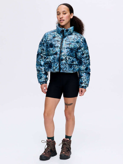 Rainy Floral Puff Mineral Blue