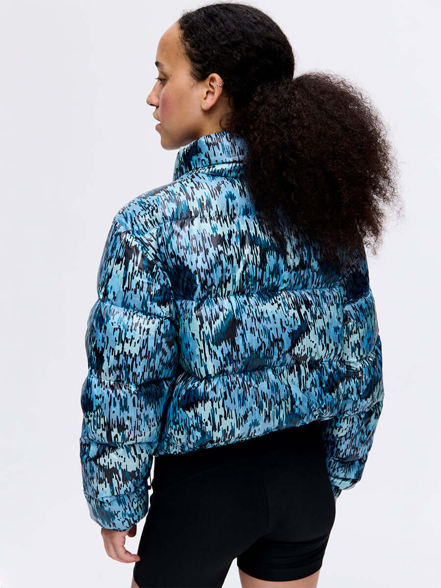 Rainy Floral Puff Mineral Blue