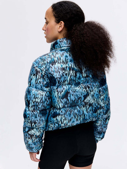 Rainy Floral Puff Mineral Blue