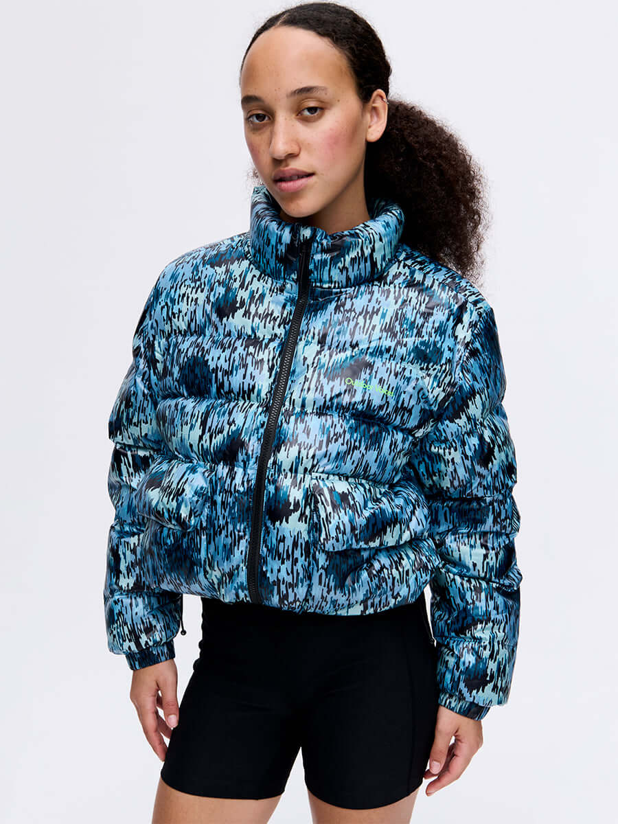 Rainy Floral Puff Mineral Blue