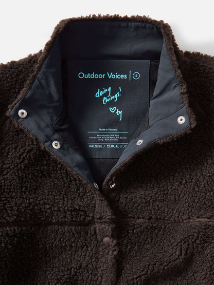 Candy Fleece Snap Jacket Earth