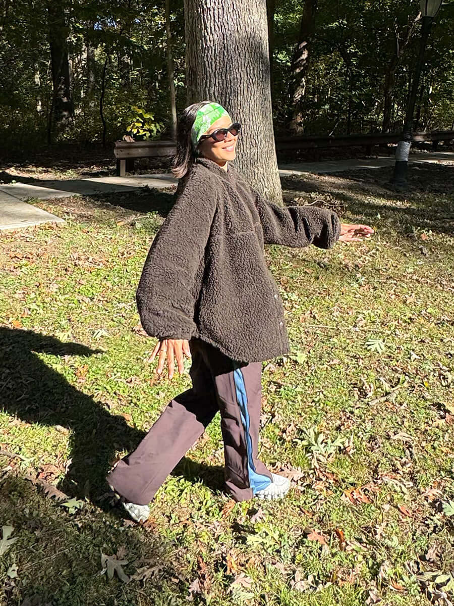Candy Fleece Snap Jacket Earth
