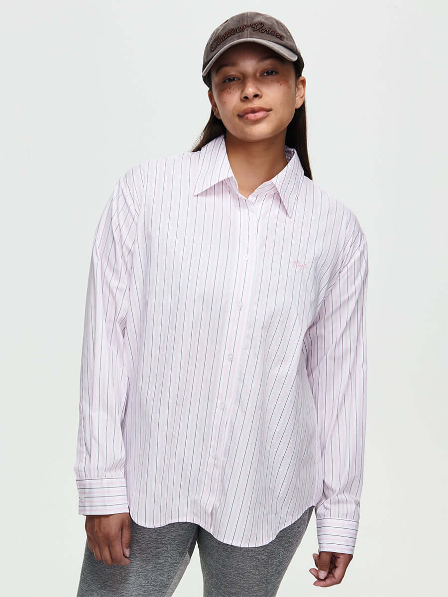 Striped Sun Shirt Guava