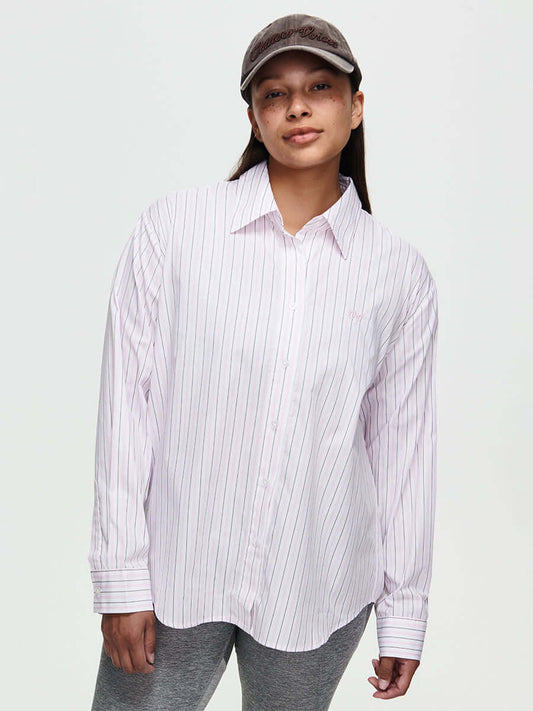 Striped Sun Shirt Guava