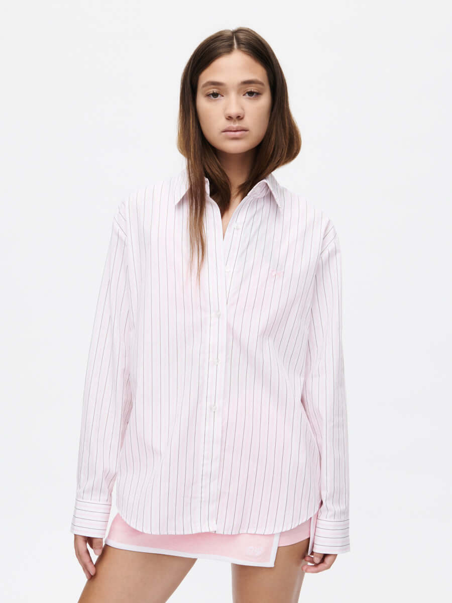 Striped Sun Shirt Guava