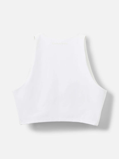 SuperForm Crop Top Bright White