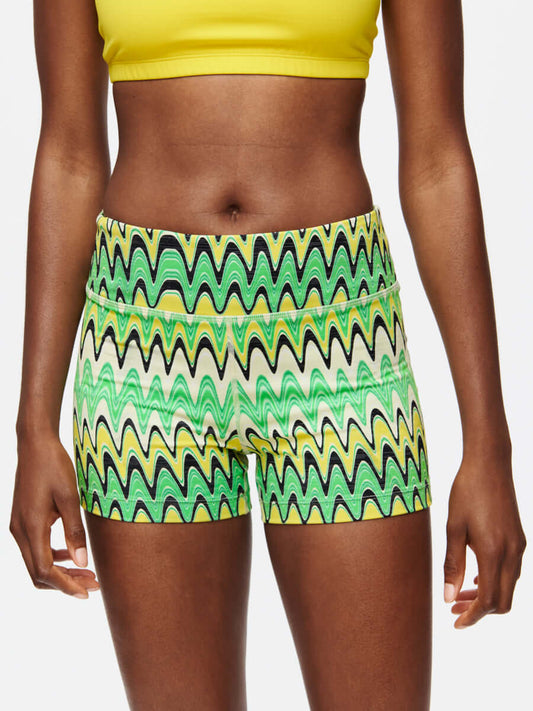 TechSweat 3" Short Joggy Green Helios
