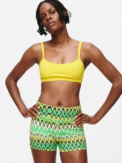 TechSweat 3" Short Joggy Green Helios