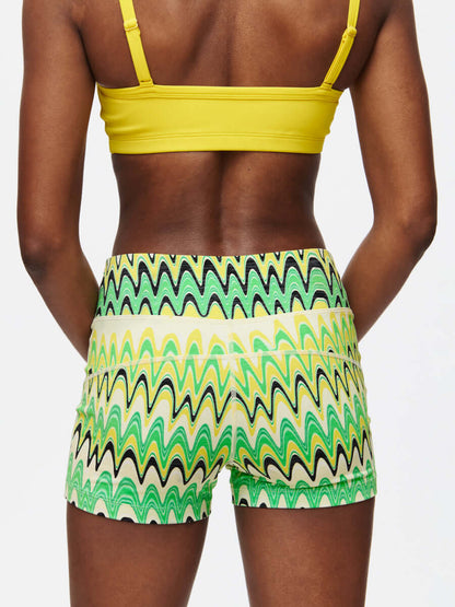TechSweat 3" Short Joggy Green Helios