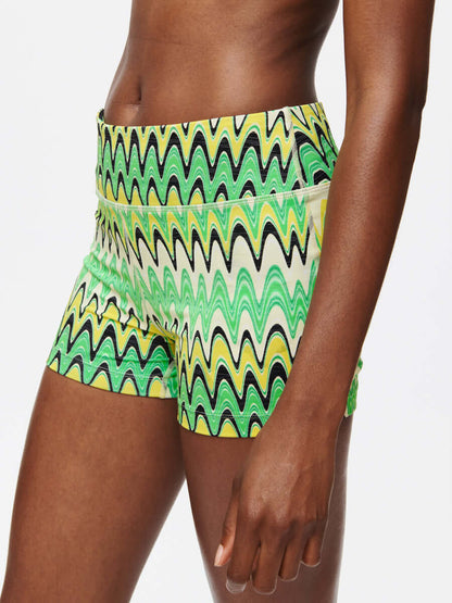 TechSweat 3" Short Joggy Green Helios