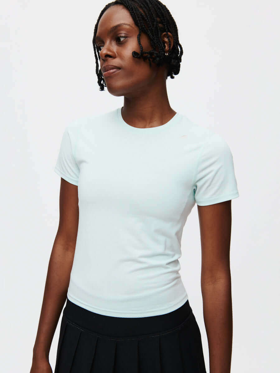 ThinkFast Jersey Baby Tee Aura