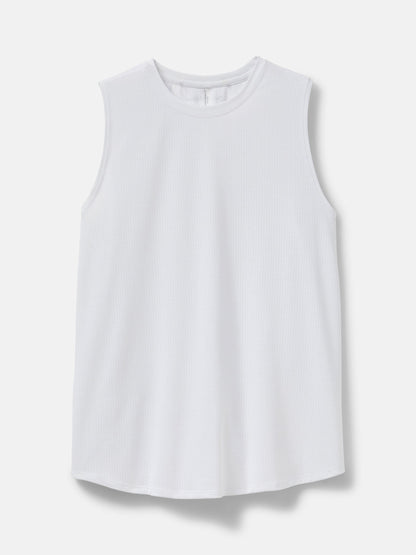 ThinkFast Mesh Muscle Tank Brilliant White