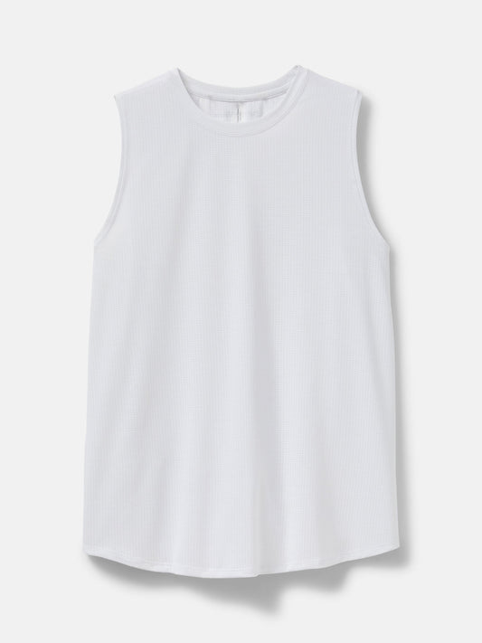 ThinkFast Mesh Muscle Tank Brilliant White