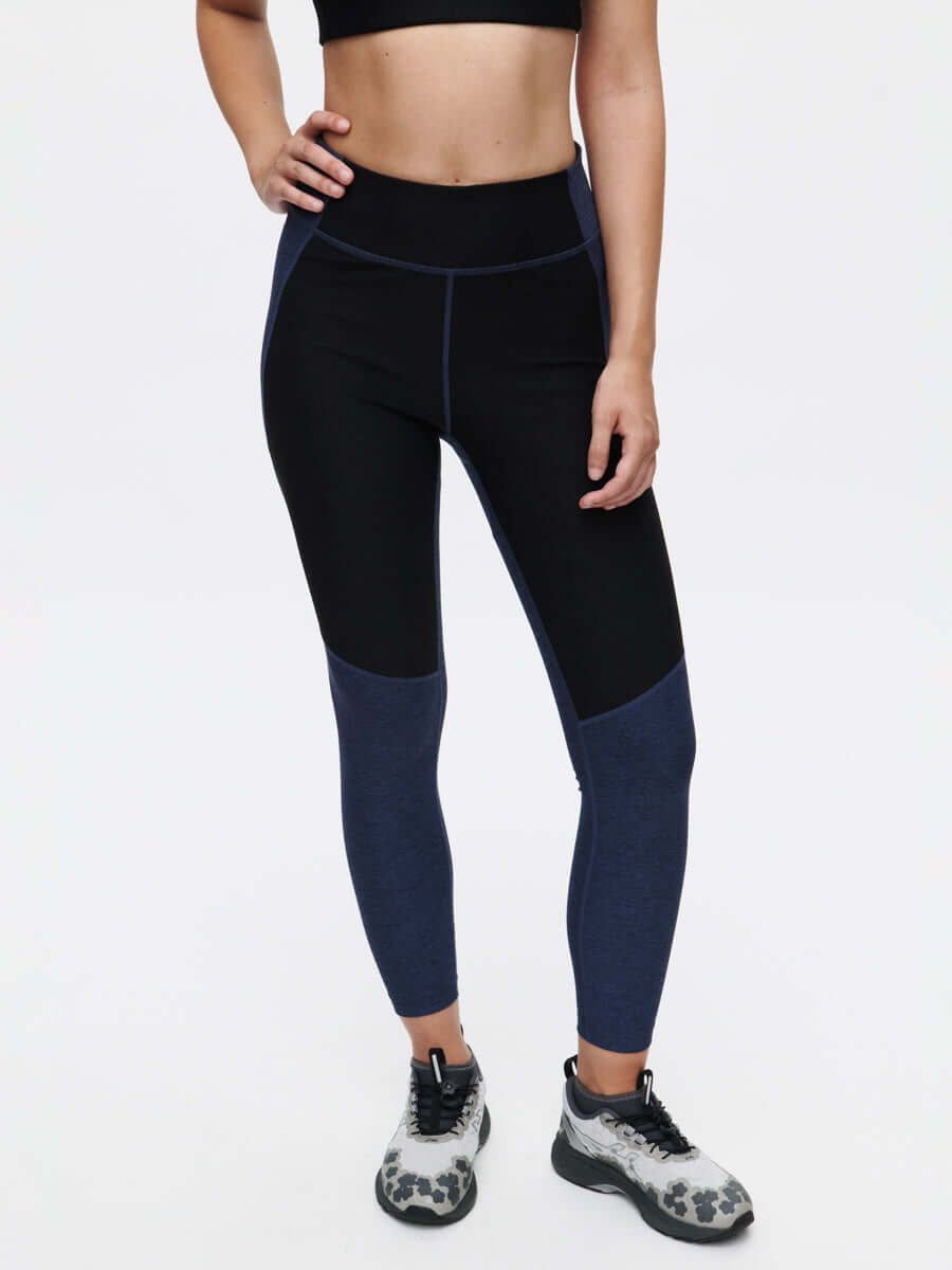 Two Tone 7/8 Legging Black/Navy