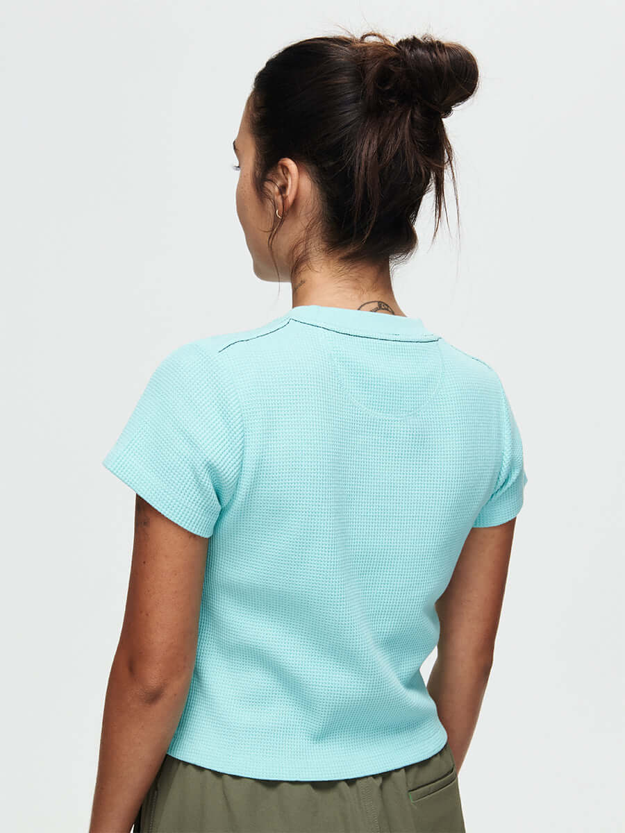 Waffle Baby Tee Seaglass