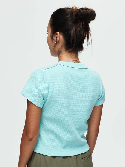 Waffle Baby Tee Seaglass