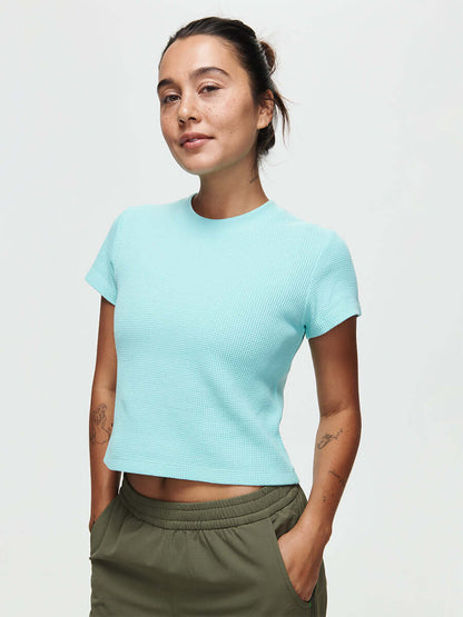 Waffle Baby Tee Seaglass