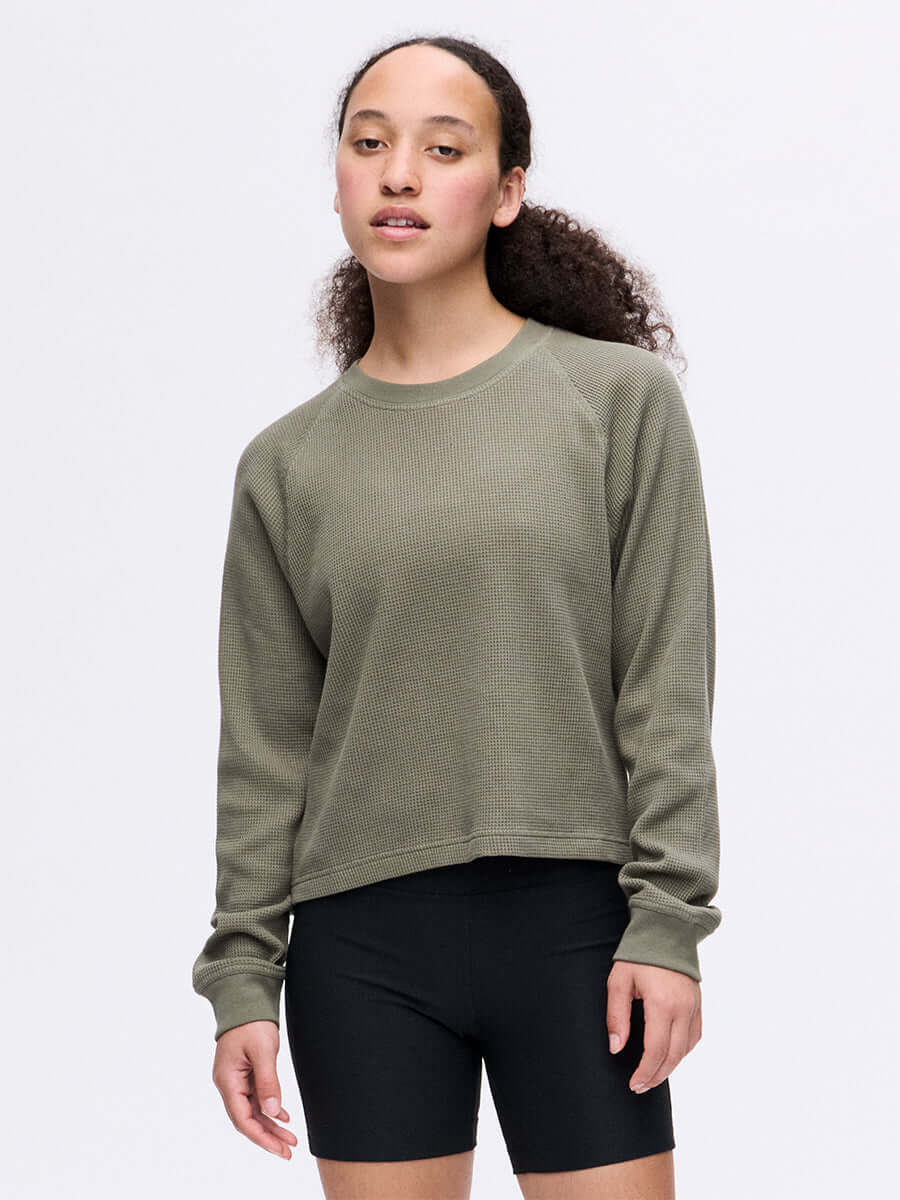 Waffle Longsleeve Tea Tree