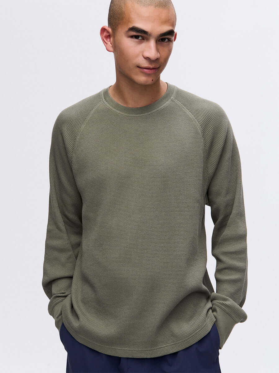 Waffle Longsleeve Tea Tree